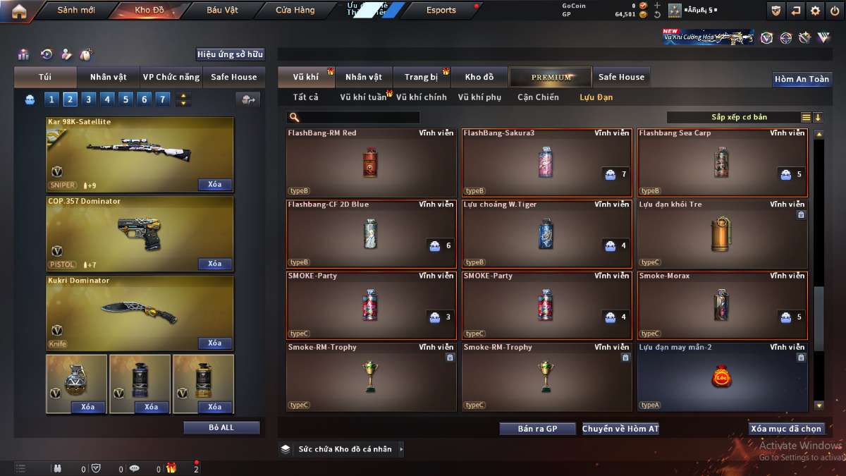 shop acc cf uy tin gia re
